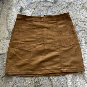 Old navy faux suede mini skirt